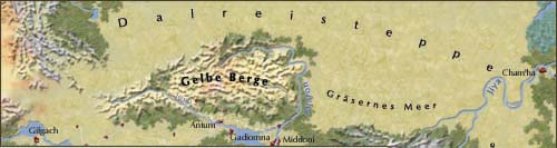 Karte der Dalreisteppe